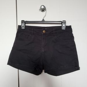 COPY - Black Cotton Shorts